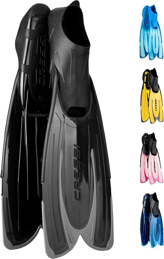 CRESSI Agua Fins - Self Adjusting Flossen für Tauchen, Apnoe, Schnorcheln und Schwimmen