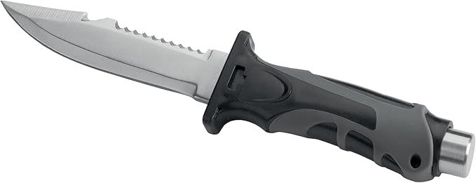 SEAC Hammer, Tauchermesser für Unterwasserjagd und Gerätetauchen, Unterwasserdolch mit Riemenbefestigung