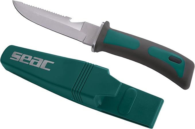 Seac Sub Bat Scuba Messer aus gehärtetem Edelstahl