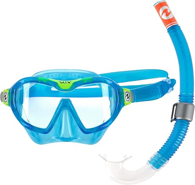 Aqualung Combo Mix, Tauchmaske + Schnorchel für Tauchen, Wassersport und Schnorcheln für Kinder ab 4 Jahren mit UV-Schutz