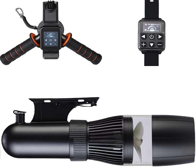 Elektrischer Unterwasser-Scooter, 500 W, 40 m freies Tauchen, Schnorcheln, Seescooter, bürstenloser Motor, 60 Minuten, abnehmbarer Akku, Wasserroller für Pool (4400 mAh)